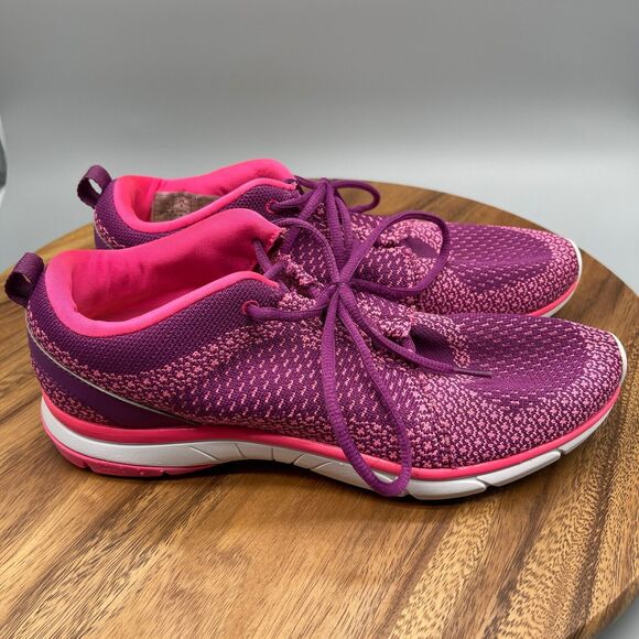 Vionic 335 SIERRA Shoes Womens 11 M Walking Knit Flex Pink Purple * NO INSOLES - Picture 1 of 8